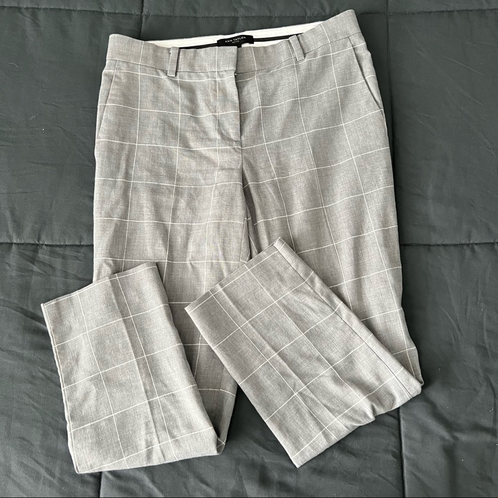 Ann Taylor Petite Ankle Pant In Windowpane 2P